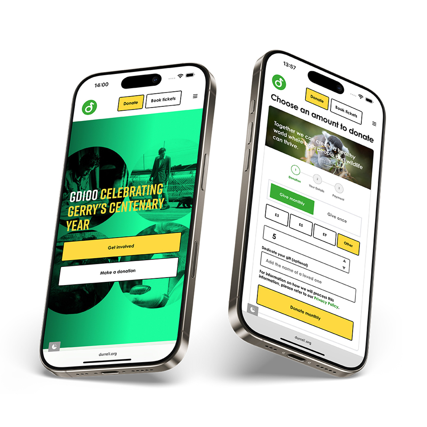Durell Mobile Website